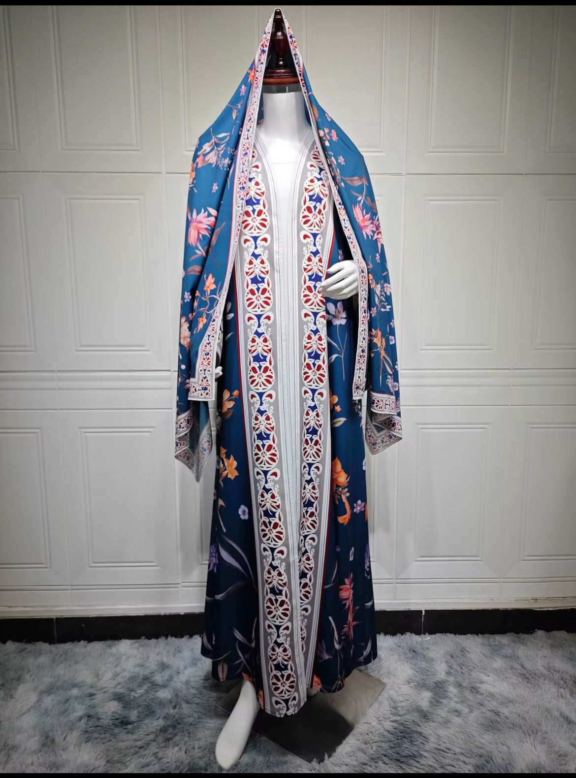 Blue abaya