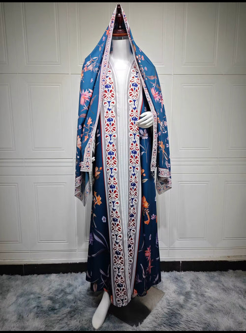 Blue abaya