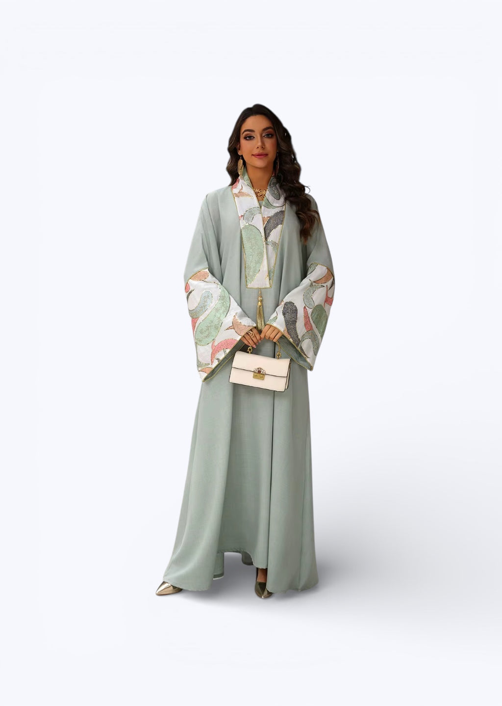 Detailed abaya dress